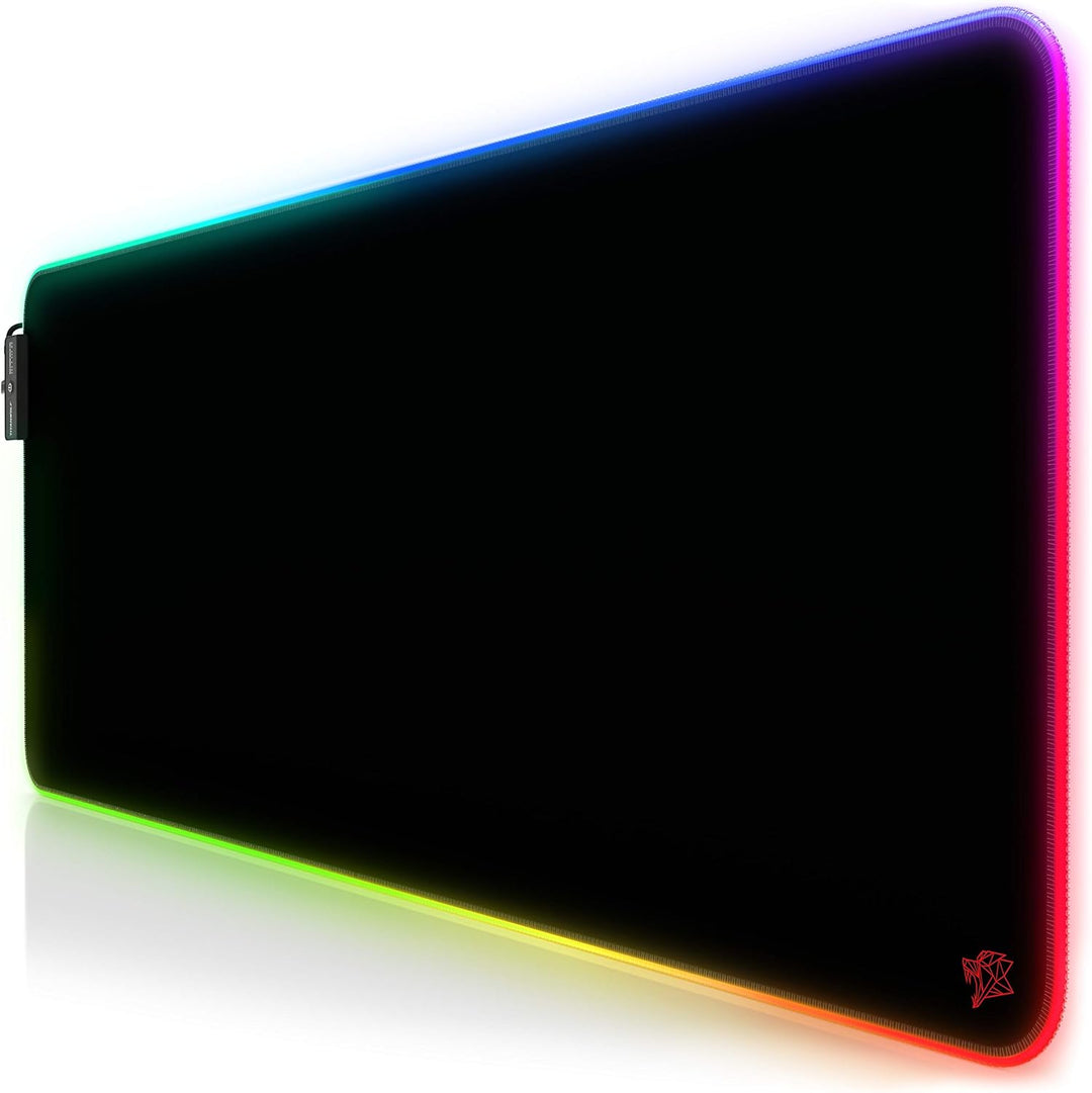 Titanwolf - RGB Gaming Mauspad - XXL LED Schreibtischunterlage - 800x300 mm - Multi Color LED - 11 B