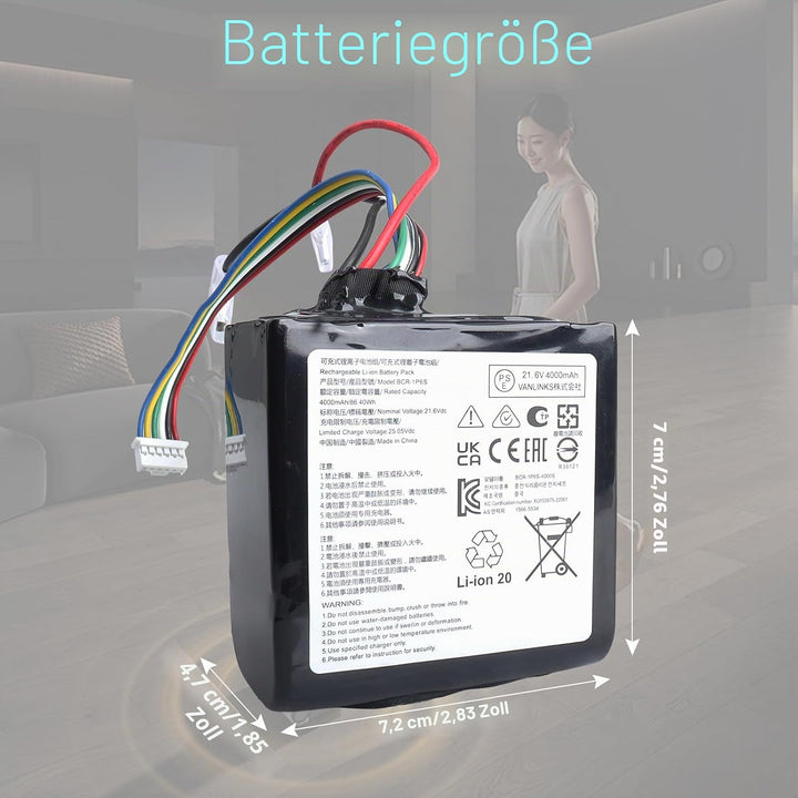 4000mAh Ersatz Akku Kompatibel mit Roborock A10+ultra/A10 Ultra E, Bieten Aussergewöhnliche, Erweite