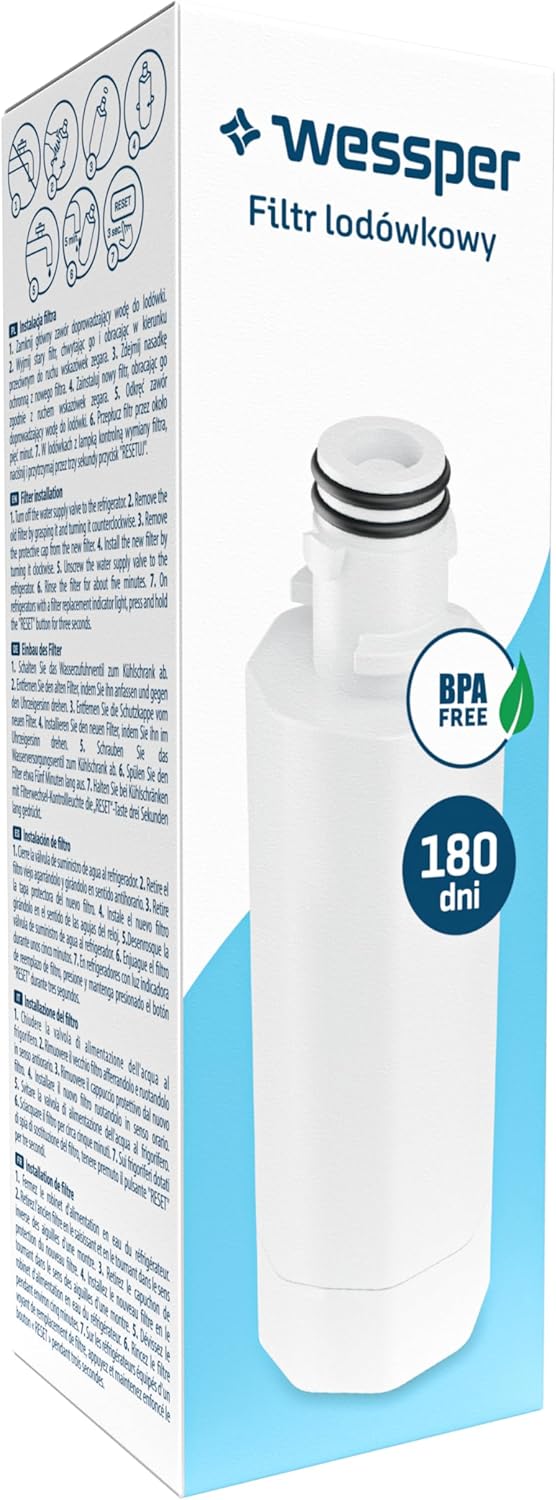 Wessper Wasserfilter Kühlschrank 3 Stück Ersatz für LG LT1000P, ADQ747, Kenmore 46-9980, Kompatibel