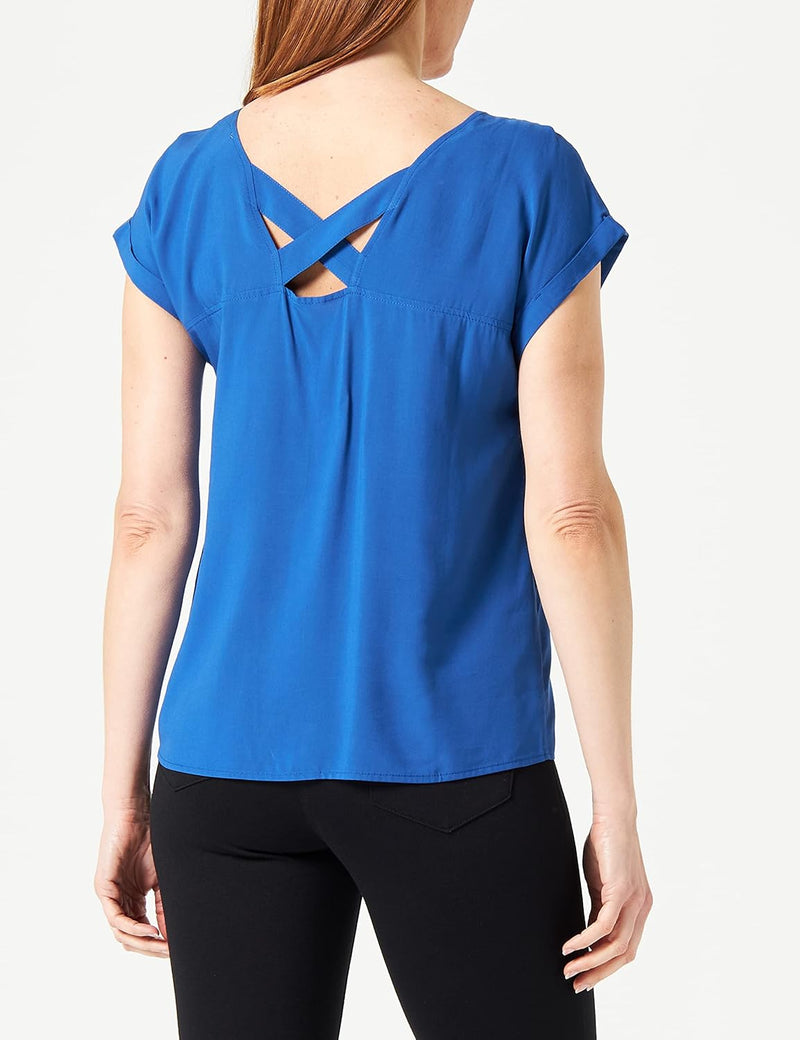 s.Oliver Damen Blusen Top 42 Blau 5602, 42 Blau 5602