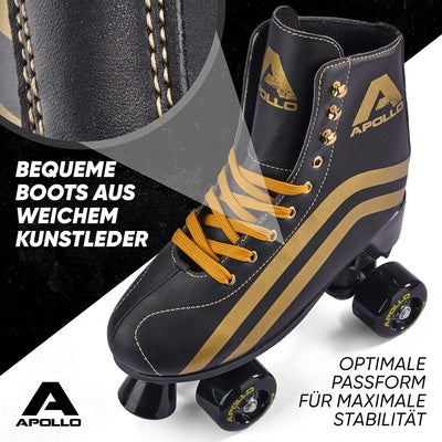 Apollo Disco Roller, Classic Roller | Rollschuhe für Kinder und Erwachsene | grössenverstellbare Qua