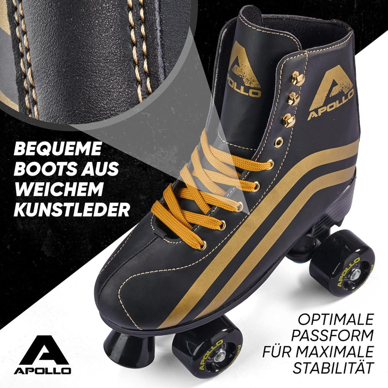 Apollo Disco Roller, Classic Roller | Rollschuhe für Kinder und Erwachsene | grössenverstellbare Qua