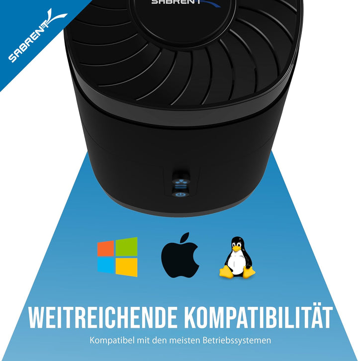 SABRENT 4 Bay SSD/HDD 2,5 Zoll Docking Station, festplatten gehäuse, USB 3.2 Gen1 offline Klonstatio