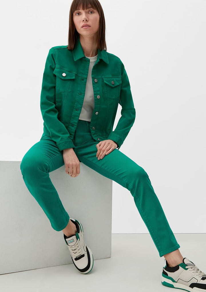 s.Oliver Damen Jeans, Betsy Slim Fit 32 Grün 76z8, 32 Grün 76z8