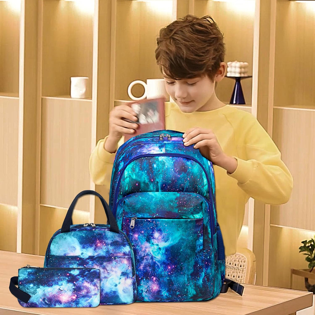 LEDAOU Schulrucksack Junge Teenager Kinder Juvenile Mädchen Daypack Mädchen Freizeitrucksack Backpac