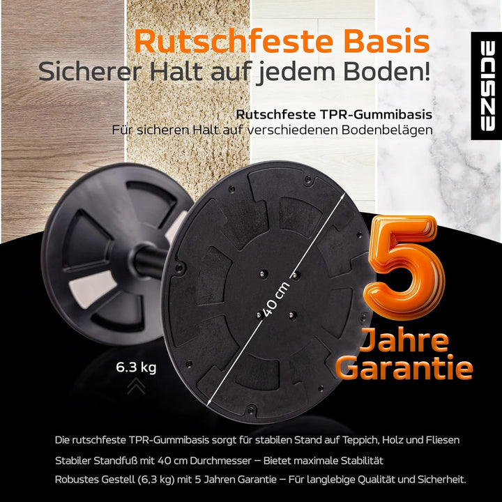 EZSIDE: Höhenverstellbarer Bürohocker, Ergonomischer Arbeitshocker gegen Rückenschmerzen & Verspannu