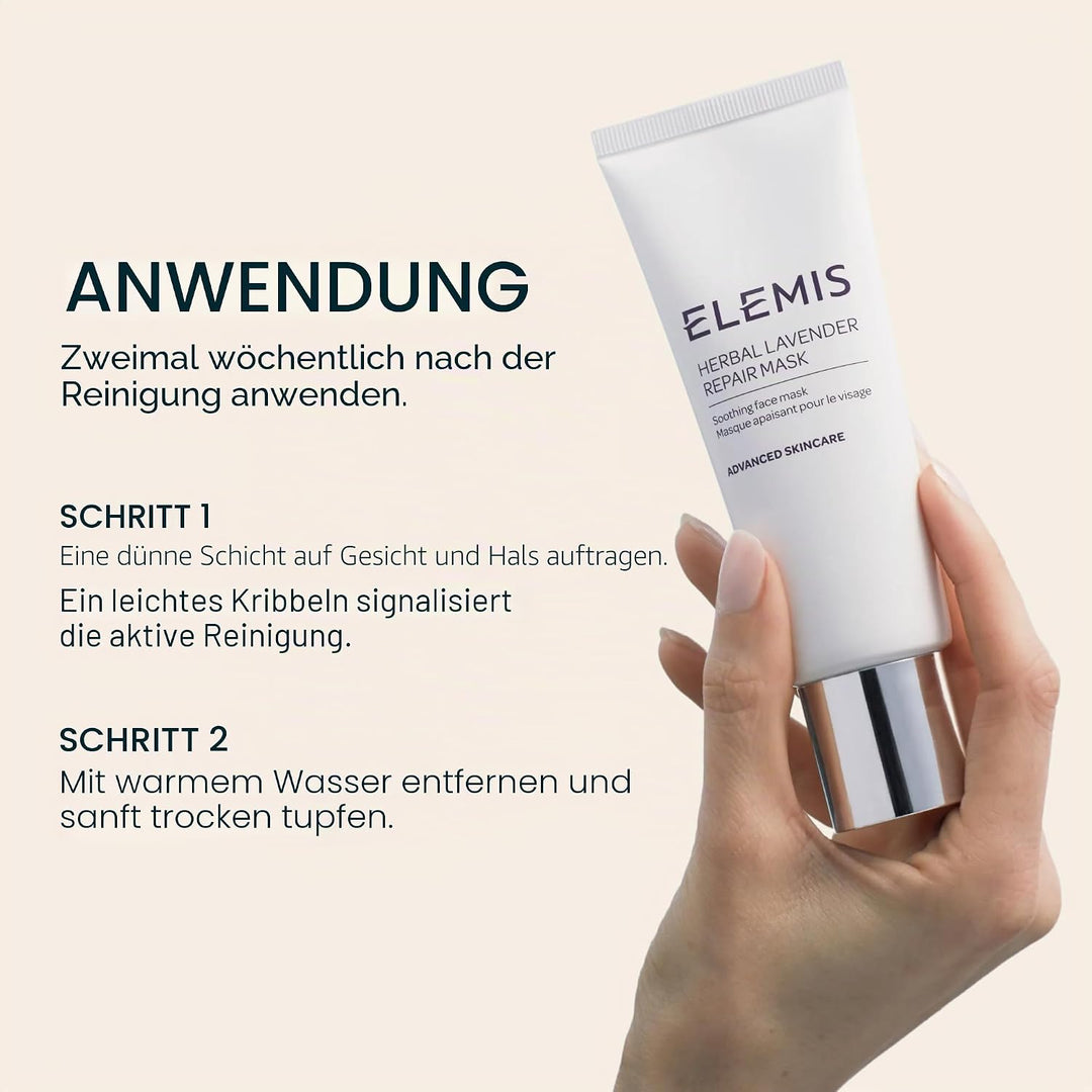 Elemis Herbal Lavender Repair Mask , 1er Pack (1 x 75 ml) Lavendel Lavendel 75 ml, Lavendel 75 ml