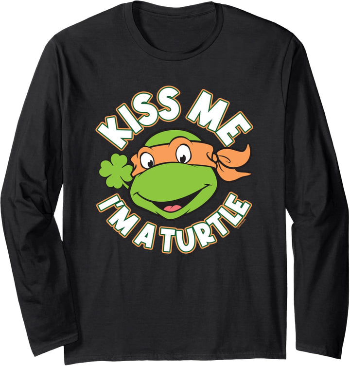 Teenage Mutant Ninja Turtles St. Patrick's Day Kiss Me Langarmshirt
