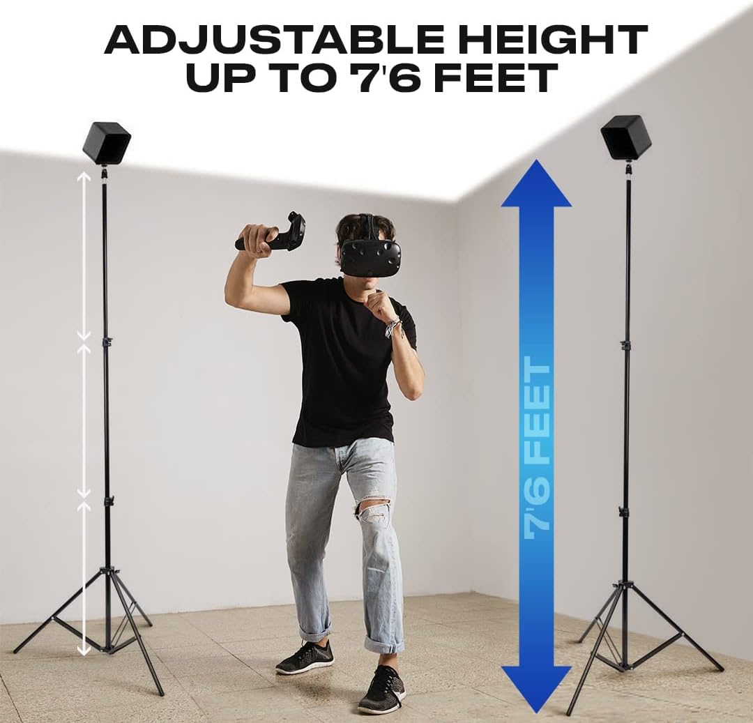 Skywin VR Stativ Ständer (2er-Set) – Kompatibel mit gängigen VR-Basisstationen & Tracking-Sensoren –