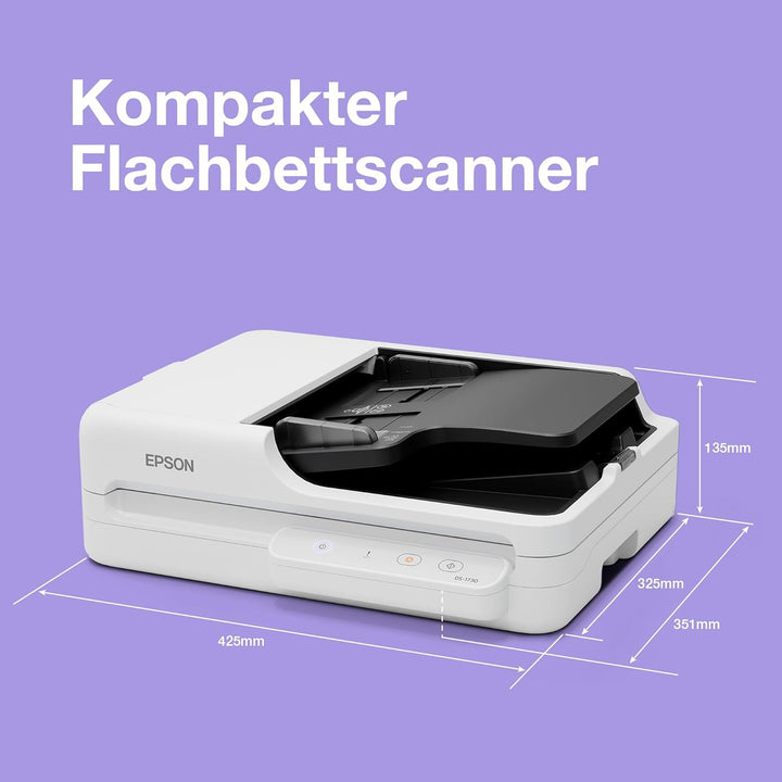 Epson Workforce DS-1730 DIN A4-Dokumentenscanner, ADF 60 Seiten
