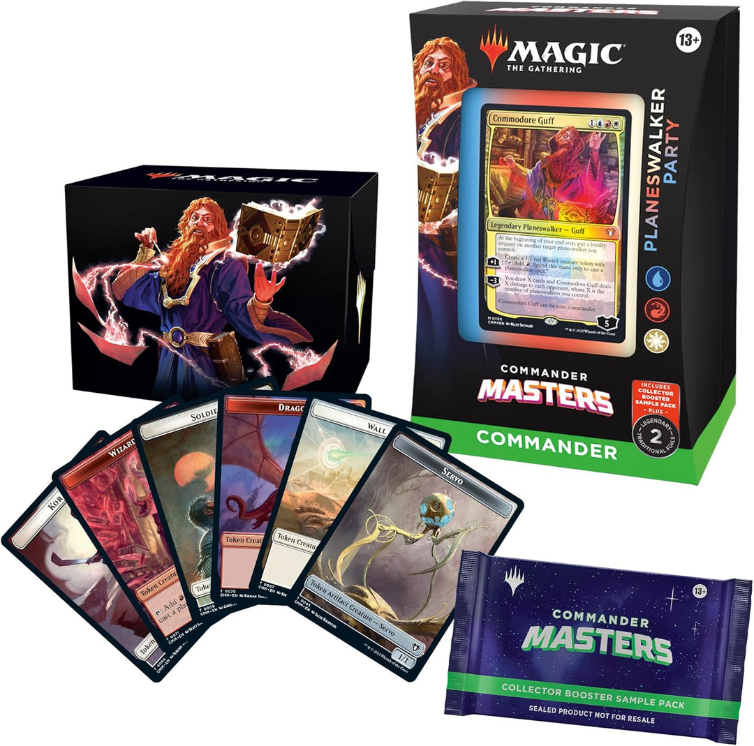 Magic: The Gathering Commander Masters Commander Deck - Planeswalker Party (2-Card Collector Booster