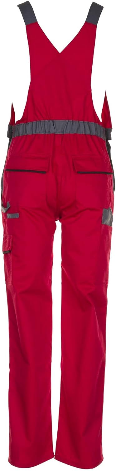 Planam Highline Herren Latzhose rot Schiefer schwarz Modell 2336 Grösse 66 rot/schiefer/schwarz 66,