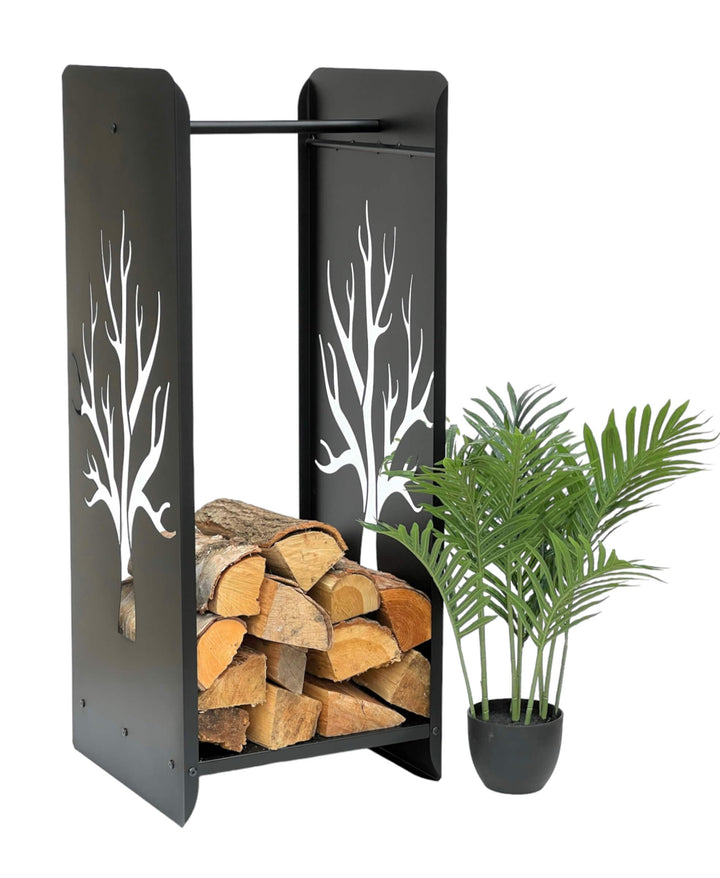 DanDiBo Kaminholzregal 10-1470 Kaminholzständer 100 cm Holzkorb Kaminholzhalter Holzregal