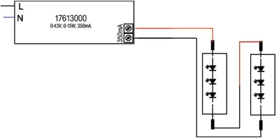 Brumberg 17613000 Netzteil 15W 350mA 43V nicht dimmbar