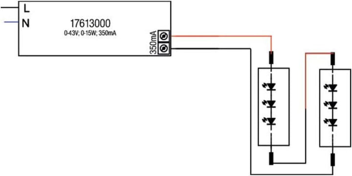 Brumberg 17613000 Netzteil 15W 350mA 43V nicht dimmbar