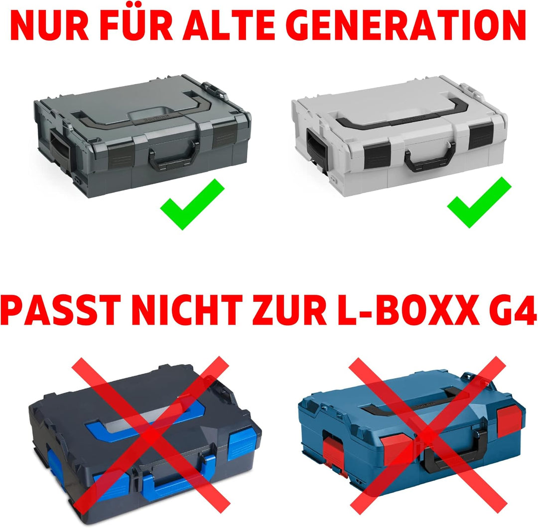 L-BOXX Sortimo Kleinteileeinsatz 8 Mulden mit Deckeleinlage f�r L-Boxx 136 altes Modell | NICHT GEEI