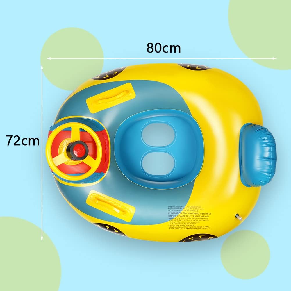Vicloon Baby Schwimmring,Baby Float Kleinkinder Schwimmsitz,Baby Pool Schwimmring Automobil Stil mit