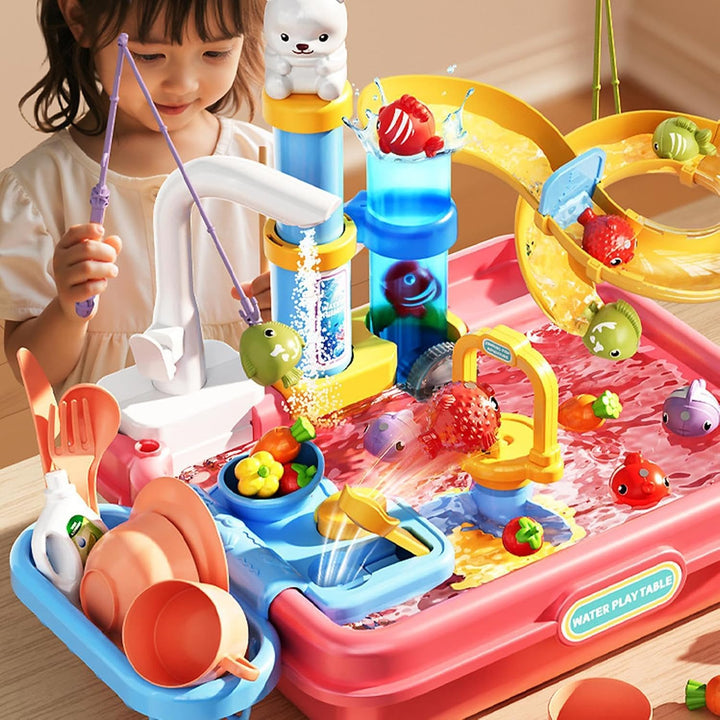 Generisch Wasser-Spieltisch,Mit integrierter Pumpe für den Aussenbereich | Wasser-Aktivitätstisch -