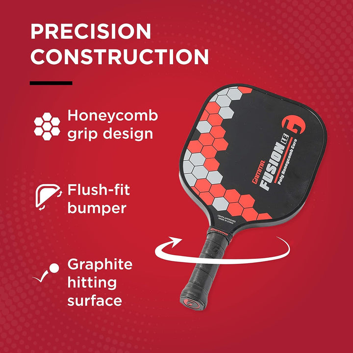 Gamma Poly Core Pickleball-Paddel: Pickle Ball Paddel für drinnen und draussen – strukturierte Graph