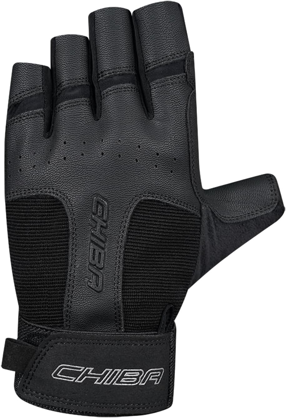 Chiba Classic Fitness Handschuhe | Elastische Passform & Robustes Clarinoleder | Anatomische Innenha