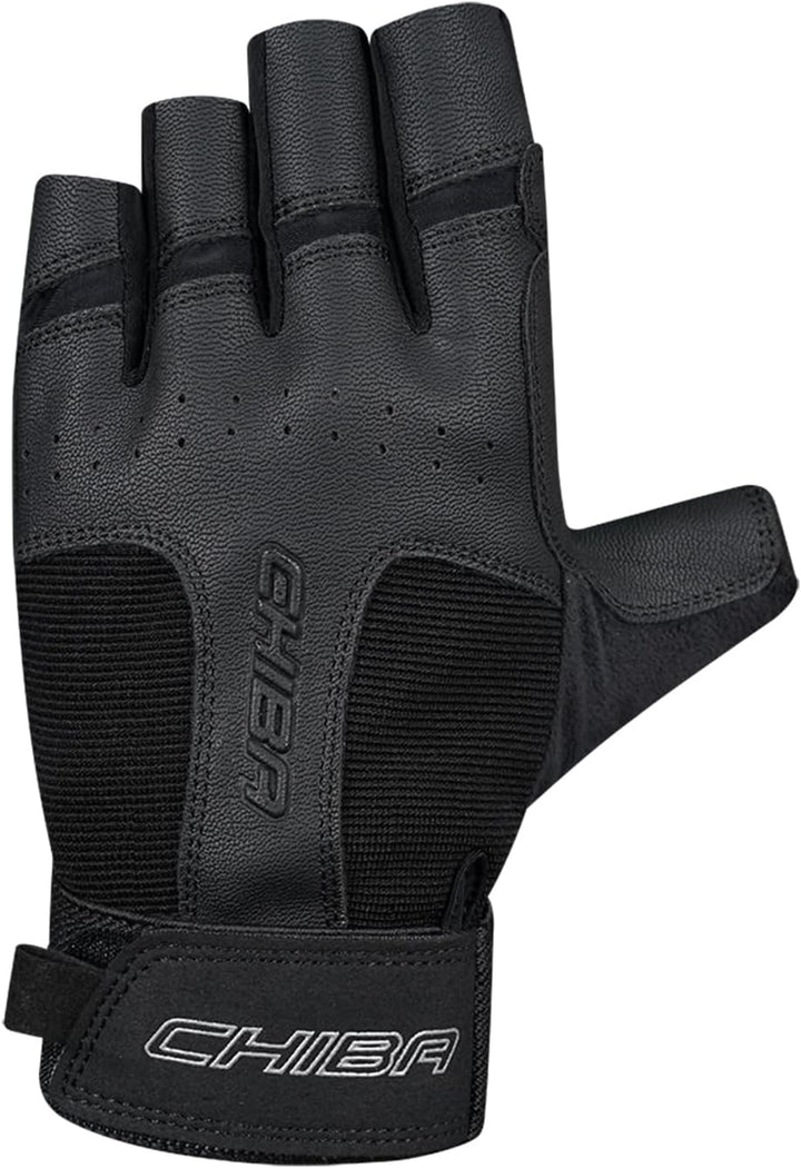 Chiba Classic Fitness Handschuhe | Elastische Passform & Robustes Clarinoleder | Anatomische Innenha