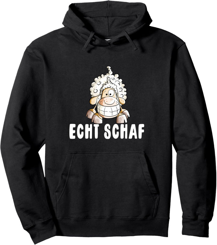 Echt Schaf I Lachendes Wollschaf I Sprüche Tiermotiv I Fun Pullover Hoodie