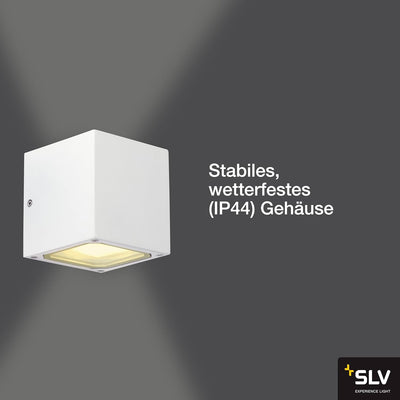 SLV SITRA CUBE | Aussenbeleuchtung von Hauseingang, Wänden, Wegen, Terrassen, Fassaden, Treppen, Wan