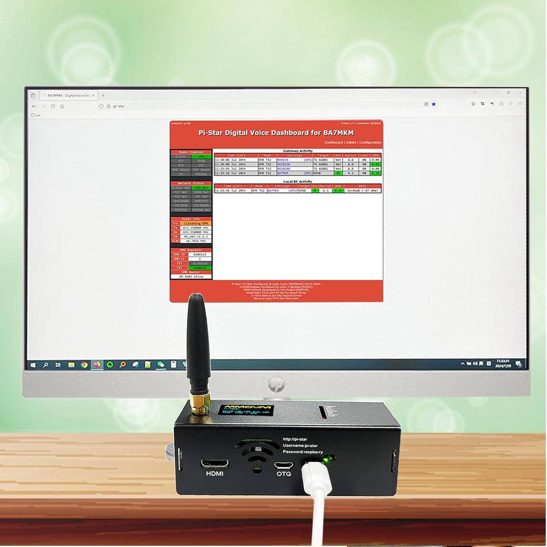 MM100 Upgraded MMDVM Hotspot Ethernet WLAN Port & WiFi DMR D-Star YSF P25 NXDN POCSAG Digital Voice