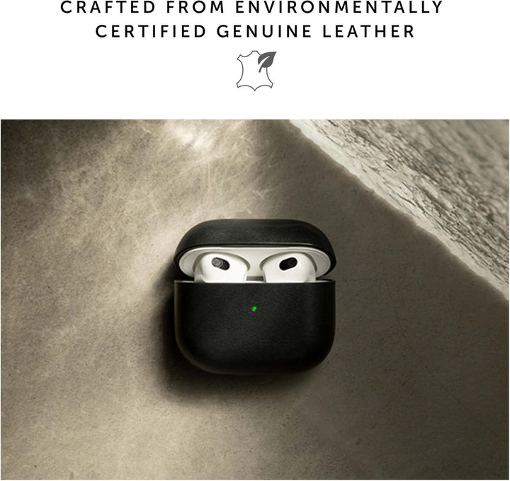 Native Union Ledertasche für AirPods (3rd gen) – Handgefertigte, vollständig verpackte echte italien