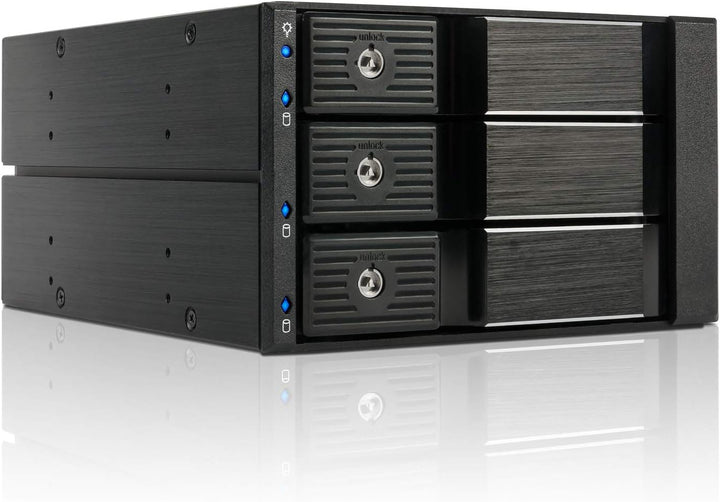 FANTEC 2185 BP-SA2131 SAS I,II + SATA I,II,III Backplane für 3X 3,5" HDD in einem 2X 5,25" Einschub.