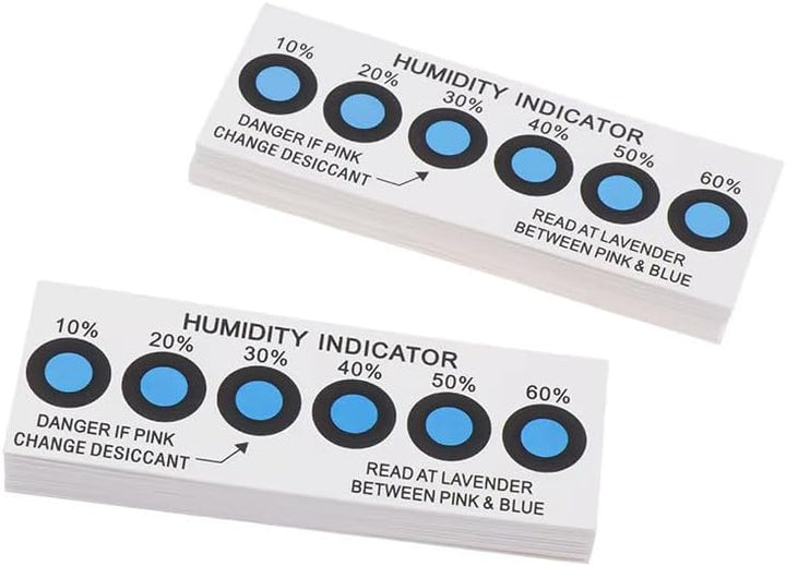 StickersLab Feuchtigkeitsindikatoren, hochwertig, 10 % - 60 %, 50 Stück