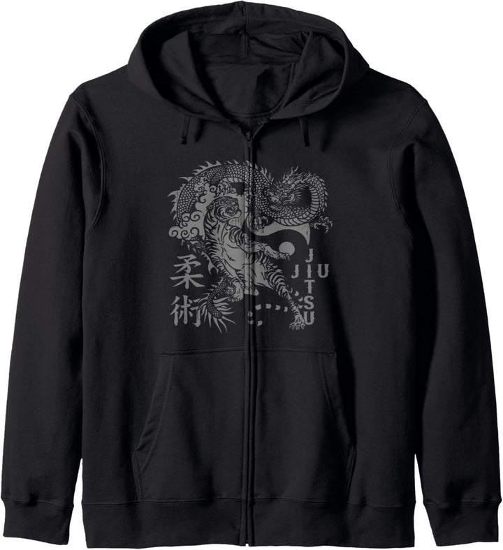 Jiu Jittsu - Kampf zwischen Tiger und Drachen Kapuzenjacke