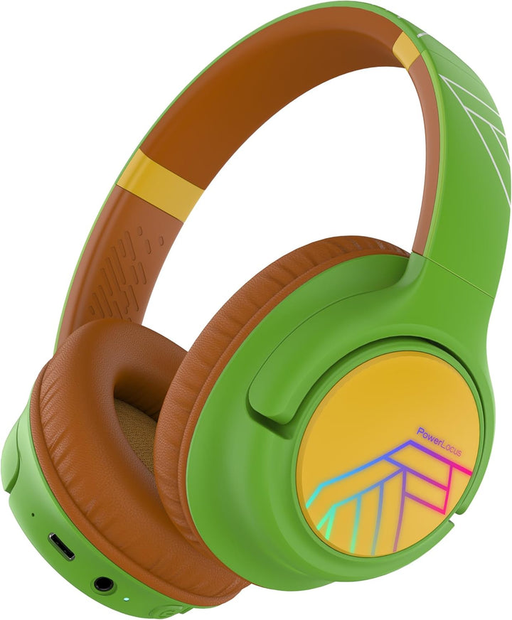 PowerLocus Bobo Bluetooth Kopfhörer Kinder, Kinderkopfhörer Over Ear mit 74/85/94dB Lautstärkebegren