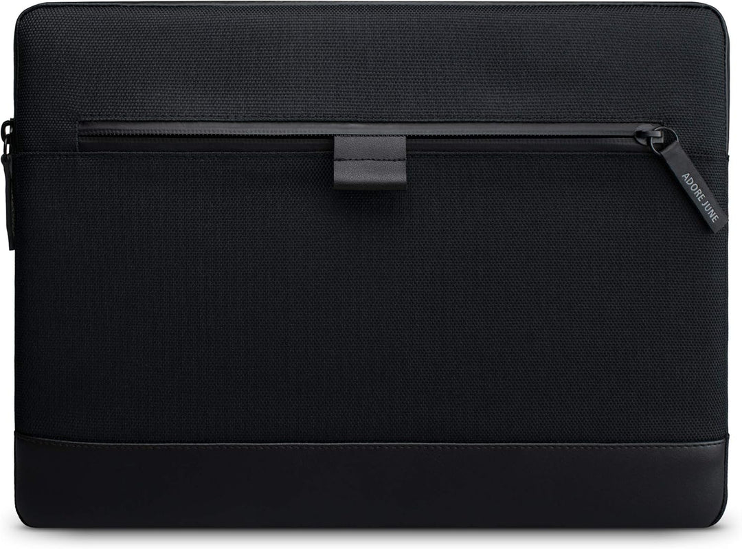 Adore June 13,3 Zoll Bent Laptop Tasche Schwarz kompatibel mit MacBook Air 13 M2 2022 und MacBook Pr