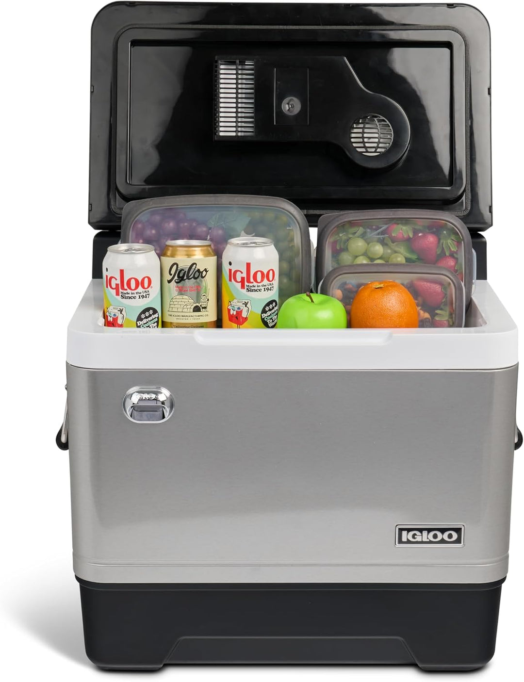 IGLOO Legacy42 elektrische Kühlbox, 12V und 230V, 42L - Mini-Kühlschrank für Auto, Camping, Urlaub,