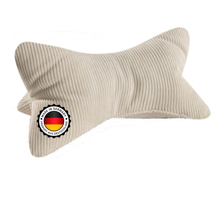 Leseknochen Selma Cord Look ergonomische Form für Nacken- oder Lendenstütze Flexible Stütze für Büch