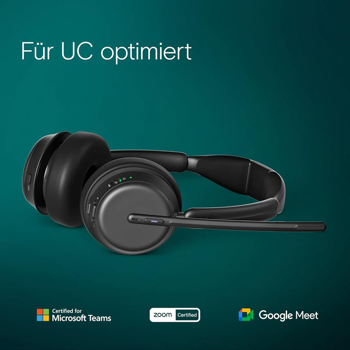 EPOS Impact 1061T ANC Stereo Bluetooth Headset Teams Zertifiziert mit Active Noice Cancelling (ANC)