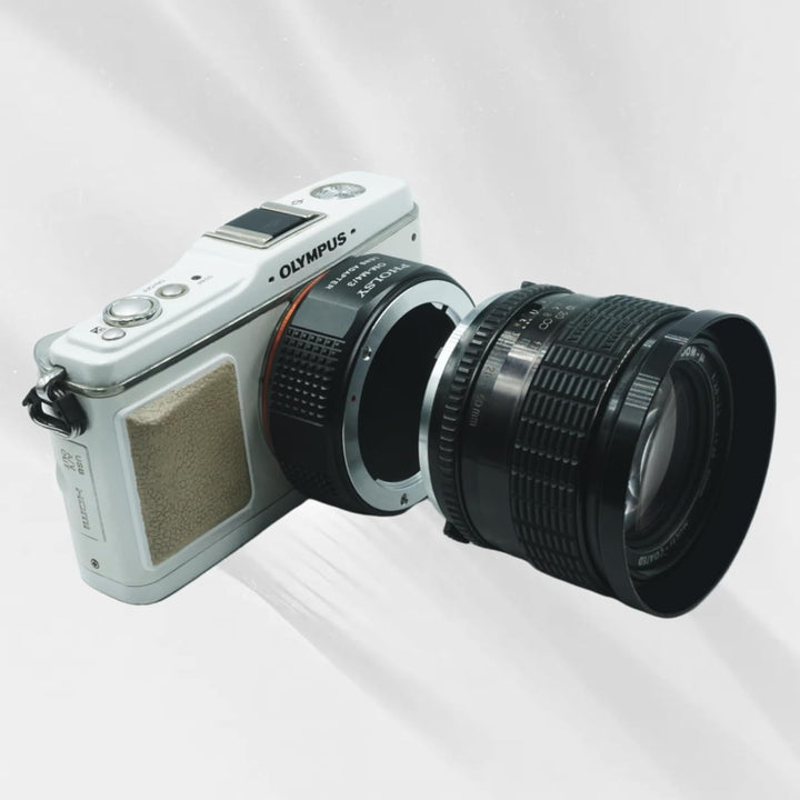 PHOLSY Objektivadapter OM auf MFT Mount Adapter Kompatibel mit Olympus Zuiko OM Objektiv auf M4/3 Mi