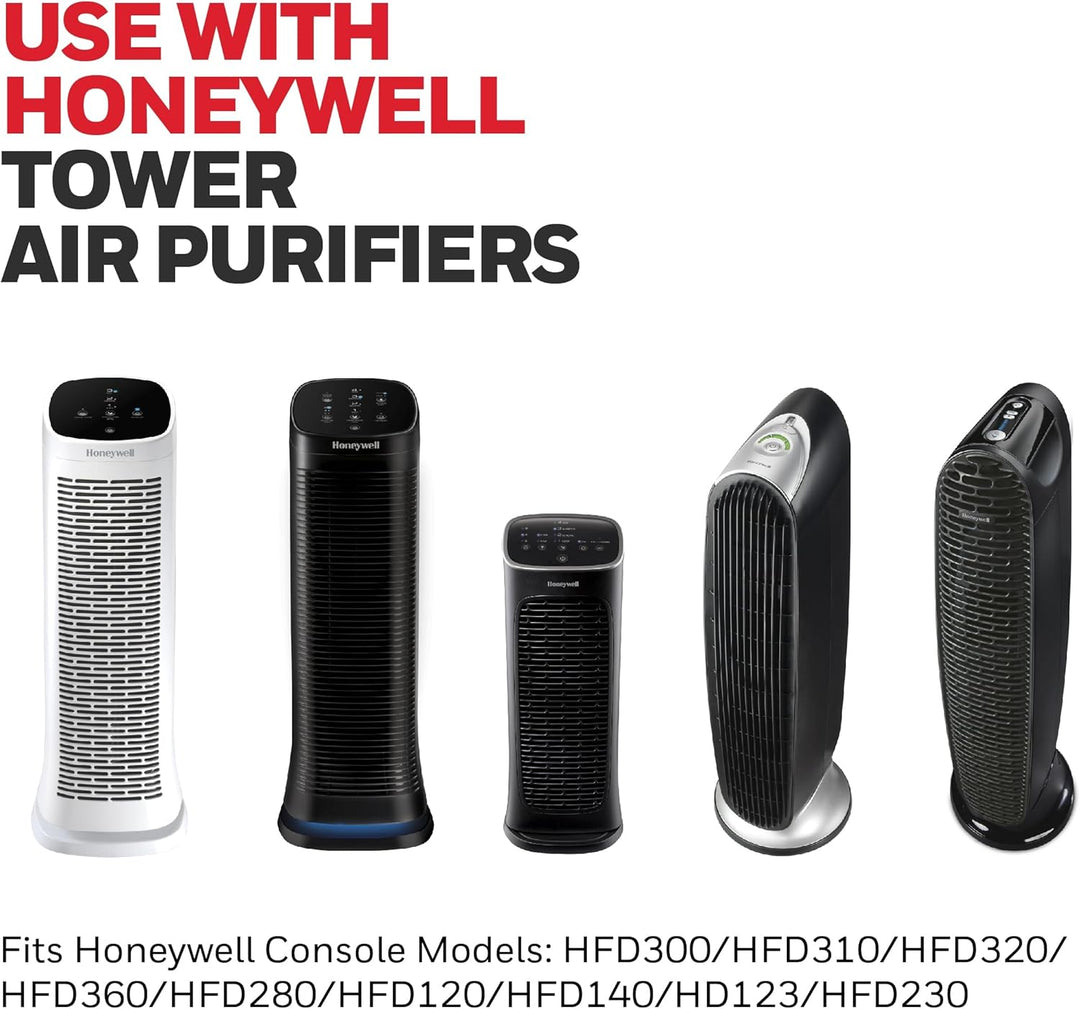 Honeywell Haushalts-Vorfilter für Gerüche und Gas, 2 Stück, Schwarz HVAC Luftfilter, HVAC Luftfilter