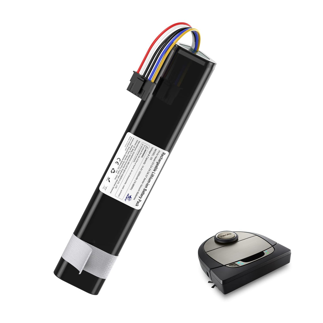 melasta Akku 14.4V 6500mAh für Neato Staubsauger, Lithium-Ionen Akku für NeatoBotvac D3 D4 D5 D6 D7