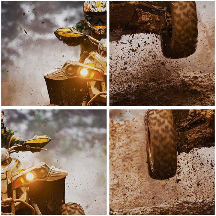 Bilder auf Leinwand Schlamm Schmutz Dakar Aktion Leinwandbild 70x50cm Wandbilder Dekoration Wohnzimm