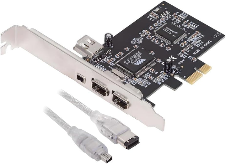 xiwai PCI-E 1X 4X 16X zu IEEE 1394a Firewire 400 Capture Card 6Pin und 4Pin 4 Ports PCI Express Kart