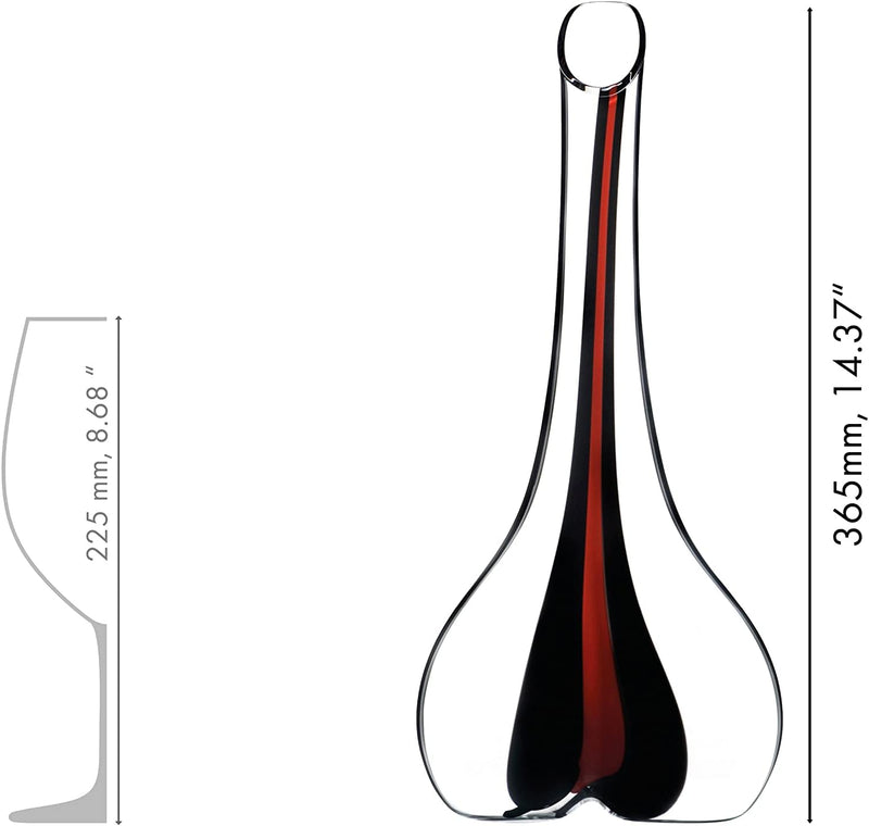 RIEDEL Black Tie Smile Dekanter, rot