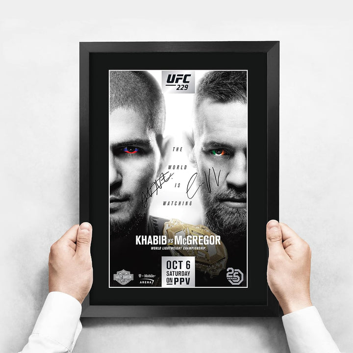 HWC Trading UFC 229 Fight Khabib Nurmagomedov vs Conor McGregor Gifts, gedrucktes Autogramm für UFC-