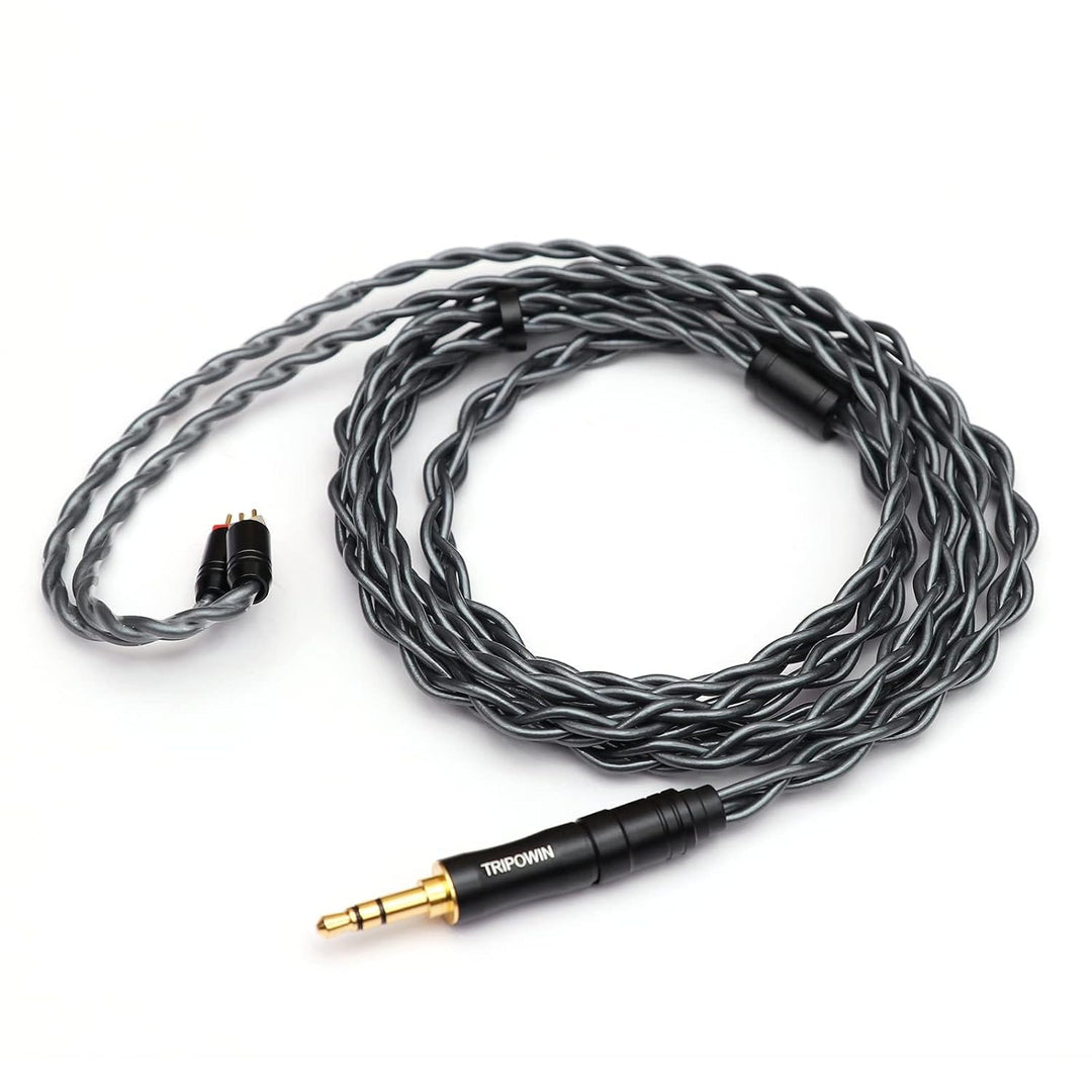 Tripowin Noire 4 Core 24AWG OCC Upgraded HiFi Audio Cable with Detachable 3-in-1 2.5mm/3.5mm/4.4mm P