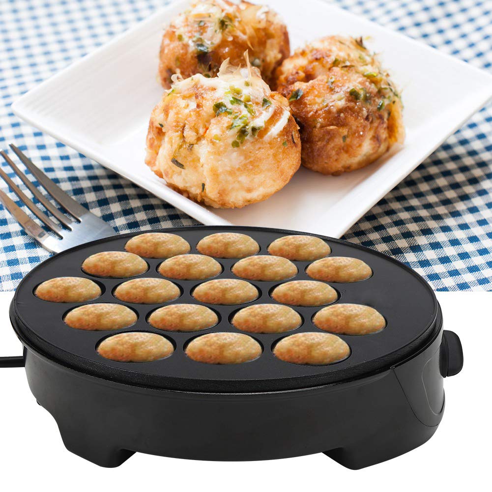 Elektrische Takoyaki-Maschine mit 18 Runden Formen, Oktopus-Kugel, Mini-elektrische Backform, Frühst