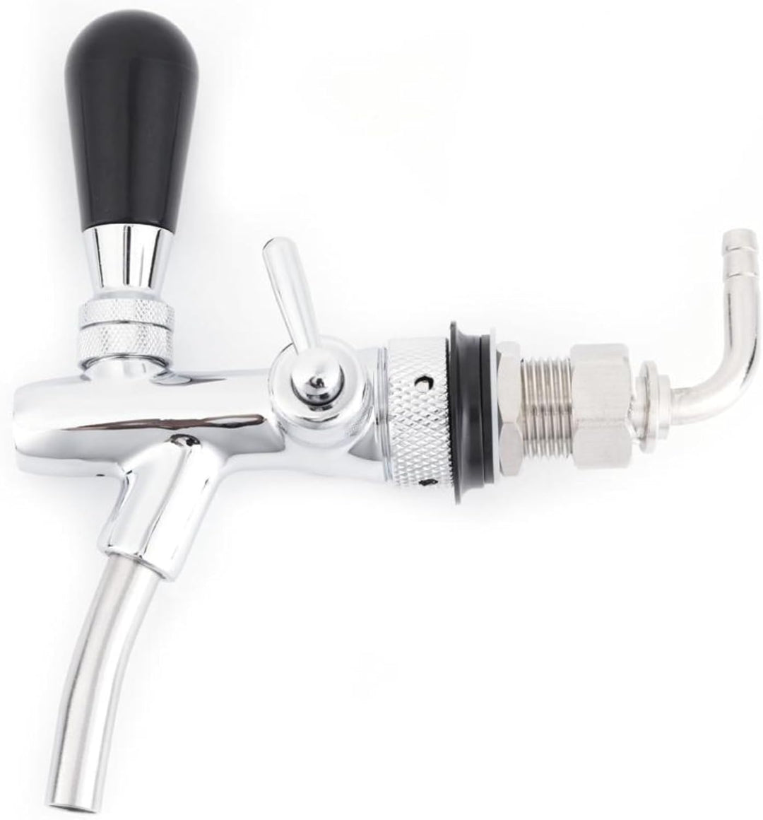 DEWIN Einstellbare Bier, Zapfhahn Draft Beer Keg Hahn Edelstahl G5/8 Adjustable Bier Hahn, Hahn Entw