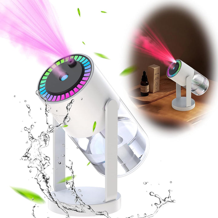 RANJIMA Luftbefeuchter, 280ml Luftbefeuchter mit LED Sternenhimmel Projektion, Desktop Humidifiers m