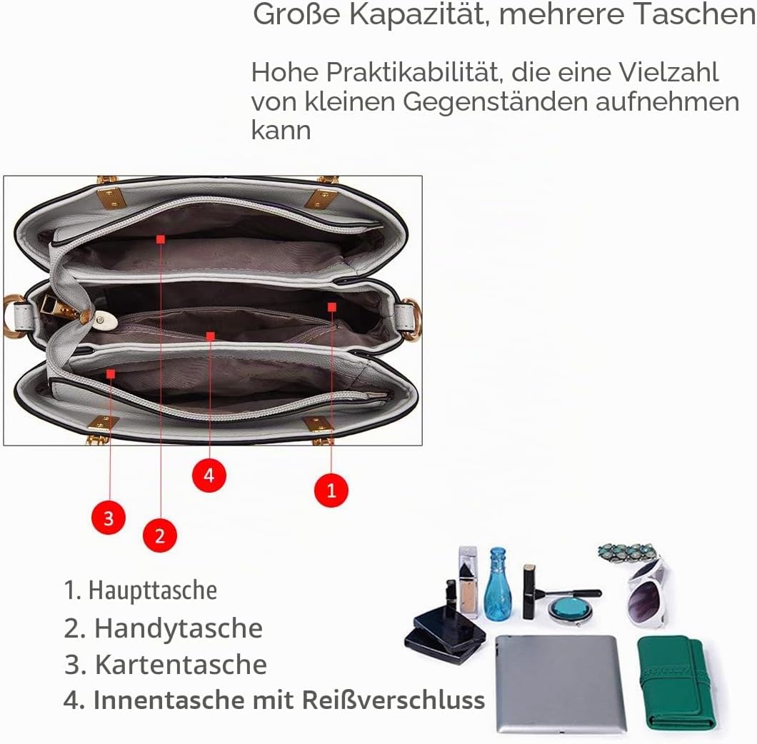 NICOLE&amp;DORIS Frauen Farbe Einfache Handtaschen Umhängetasche Crossbody Messenger Bag Tote Schultasch