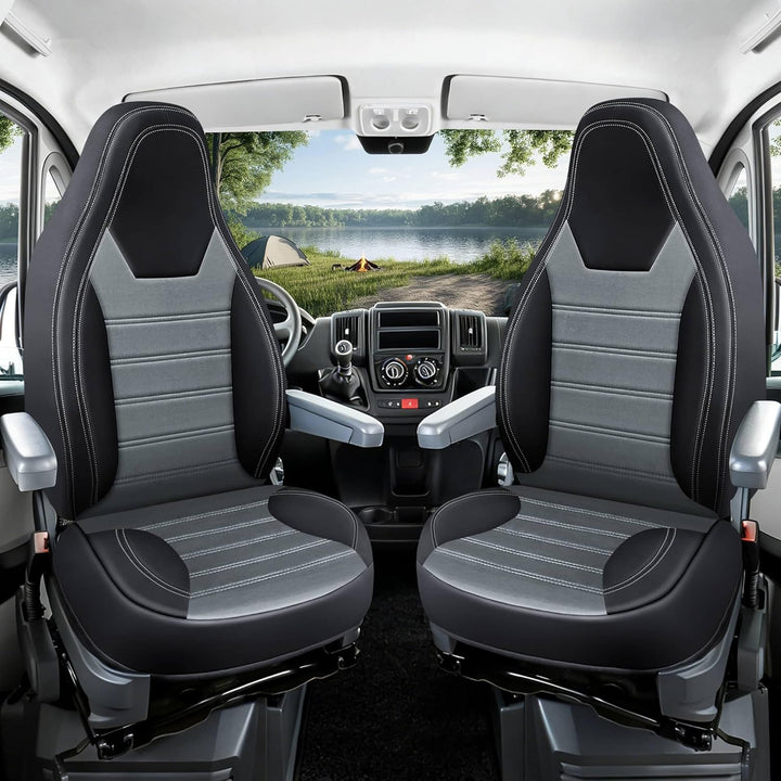 BREMER SITZBEZÜGE Wohnmobil_800 (HW1 Schwarz/Grau), HW1 Schwarz/Grau
